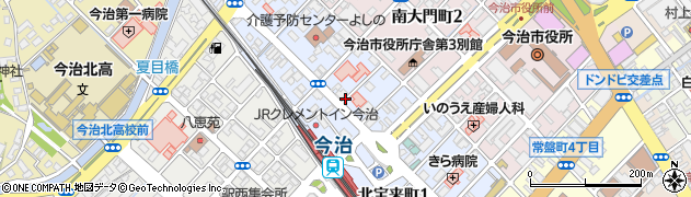 愛媛県今治市北宝来町周辺の地図