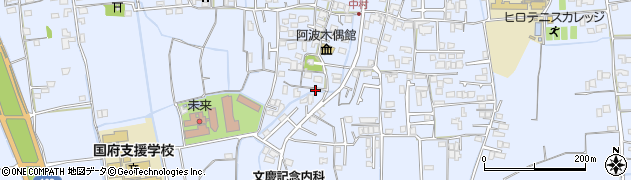徳島県徳島市国府町中207周辺の地図