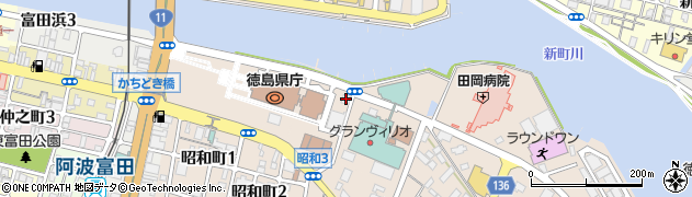 損保ジャパンパートナーズ株式会社　徳島支店周辺の地図