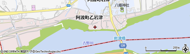 徳島県阿波市阿波町乙岩津109周辺の地図