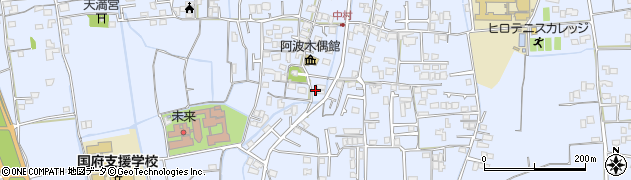 徳島県徳島市国府町中205周辺の地図