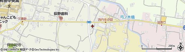 和歌山県有田郡有田川町下津野122周辺の地図