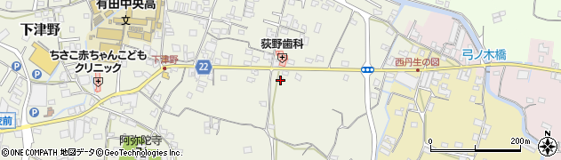 和歌山県有田郡有田川町下津野2周辺の地図