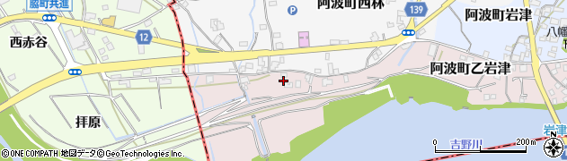 徳島県阿波市阿波町乙岩津43周辺の地図