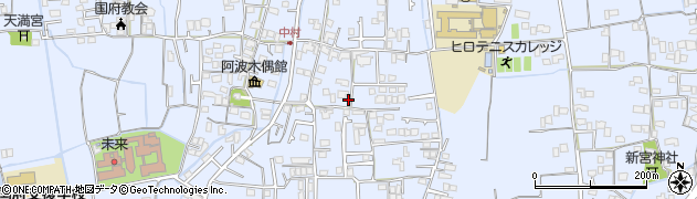徳島県徳島市国府町中581周辺の地図