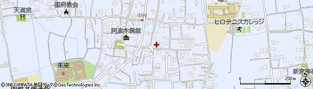 徳島県徳島市国府町中579周辺の地図
