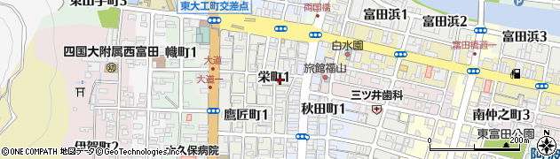 お酒のファイン徳島栄町店周辺の地図