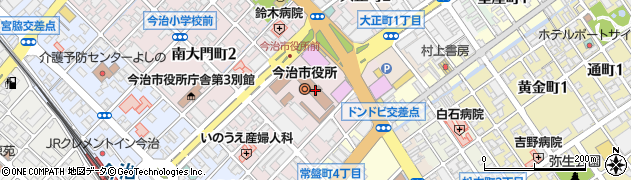 愛媛県今治市周辺の地図