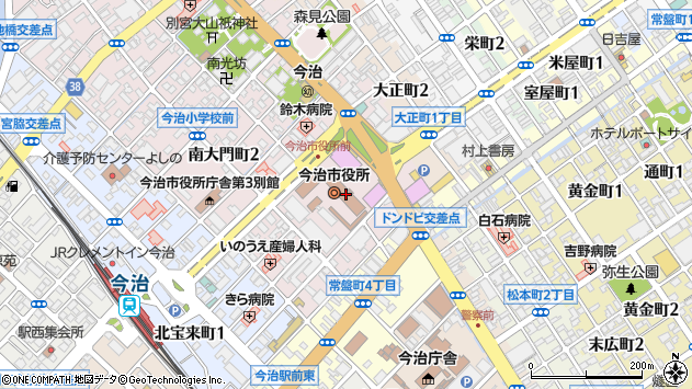 〒794-0000 愛媛県今治市（以下に掲載がない場合）の地図