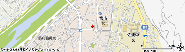 防府市　宮市福祉センター周辺の地図