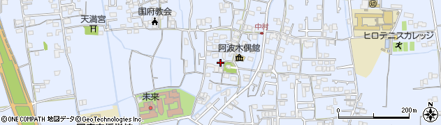 徳島県徳島市国府町中225周辺の地図