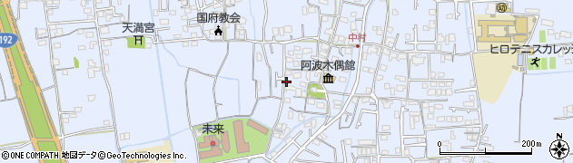 徳島県徳島市国府町中221周辺の地図