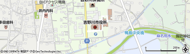 阿波銀行吉野川市役所 ＡＴＭ周辺の地図