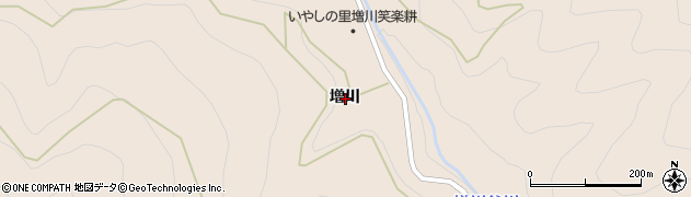 徳島県三好郡東みよし町東山増川周辺の地図