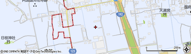 徳島県徳島市国府町観音寺551周辺の地図