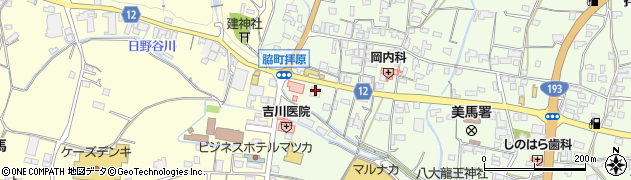 徳島大正銀行脇町支店周辺の地図