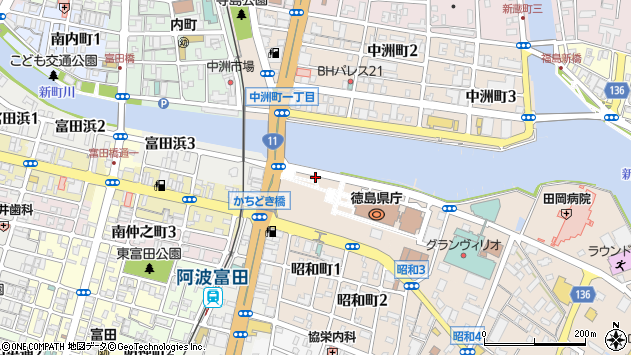 〒770-0941 徳島県徳島市万代町の地図