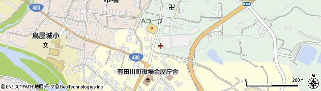 和歌山県有田郡有田川町中野1周辺の地図
