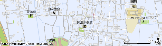 徳島県徳島市国府町中229周辺の地図