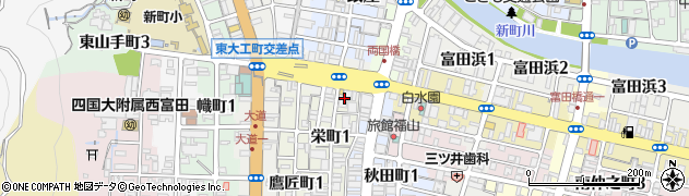 徳島信用金庫　人事部人事課周辺の地図