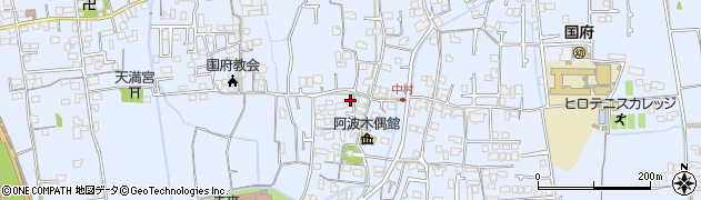 徳島県徳島市国府町中243周辺の地図