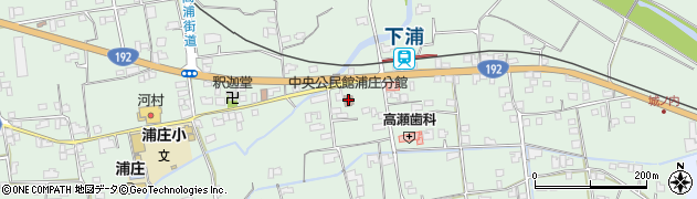 石井町役場　浦庄分館周辺の地図