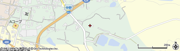 和歌山県有田郡有田川町中野638周辺の地図