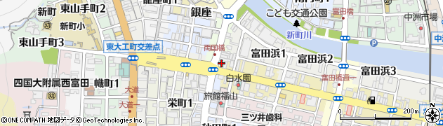 徳島県徳島市両国橋20周辺の地図