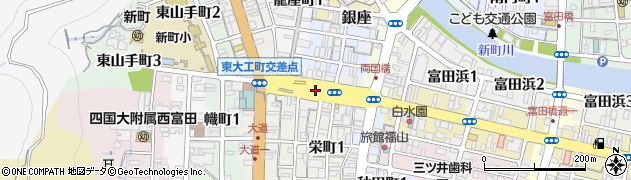 徳島県徳島市紺屋町周辺の地図