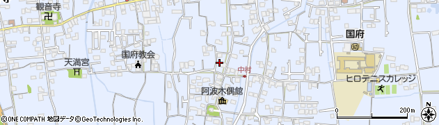 徳島県徳島市国府町中188周辺の地図
