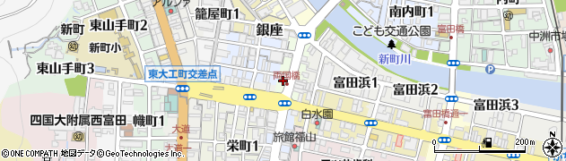 徳島県徳島市両国橋25周辺の地図