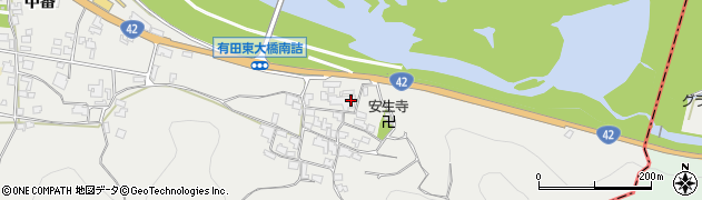 和歌山県有田市糸我町中番95周辺の地図