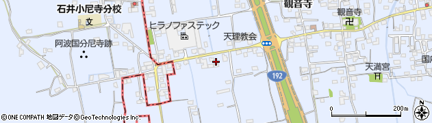 徳島県徳島市国府町観音寺569周辺の地図