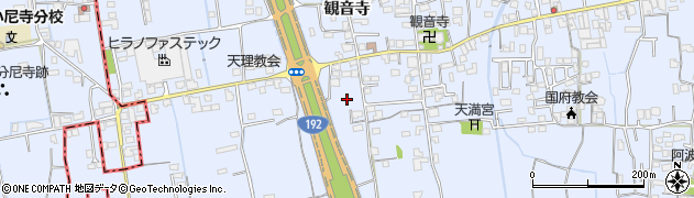 徳島県徳島市国府町観音寺416周辺の地図