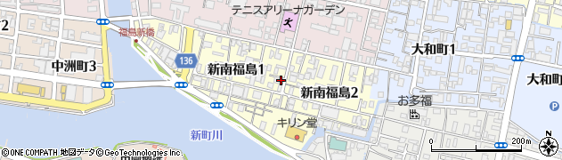 徳島県徳島市新南福島周辺の地図