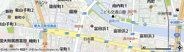 徳島大正銀行　従業員組合周辺の地図