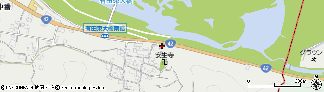 和歌山県有田市糸我町中番1254周辺の地図