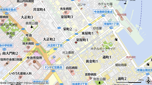〒794-0023 愛媛県今治市栄町の地図