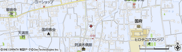 徳島県徳島市国府町中149周辺の地図