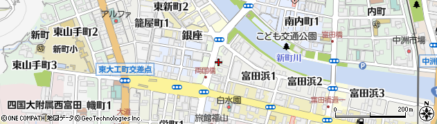 徳島県徳島市両国橋10周辺の地図