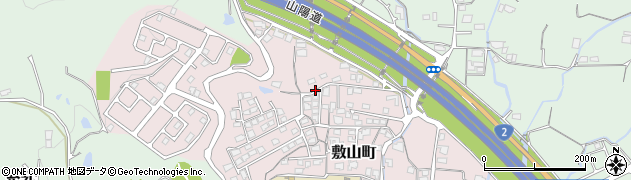 山口県防府市敷山町周辺の地図