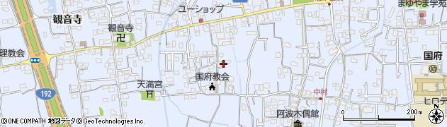 徳島県徳島市国府町中290周辺の地図