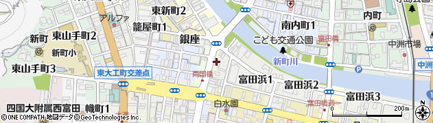 徳島県徳島市両国橋8周辺の地図