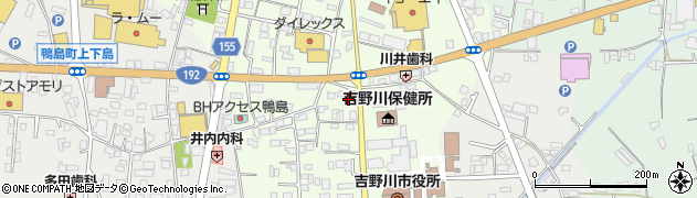 徳島県吉野川市鴨島町鴨島101周辺の地図
