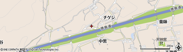 徳島県美馬市美馬町チゲジ6周辺の地図