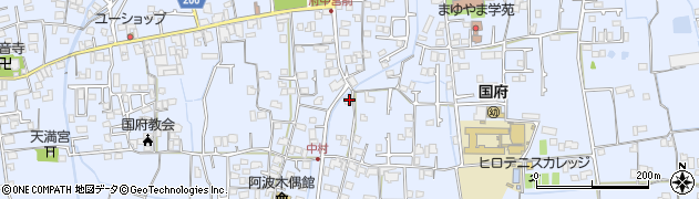 徳島県徳島市国府町中151周辺の地図