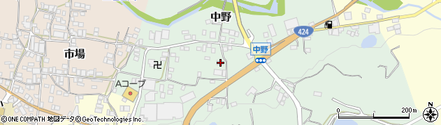 和歌山県有田郡有田川町中野134周辺の地図
