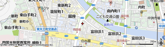 徳島県徳島市両国橋7周辺の地図