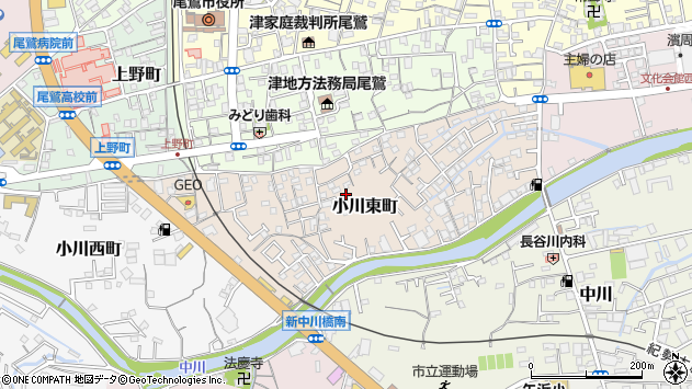 〒519-3648 三重県尾鷲市小川東町の地図