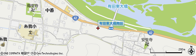 和歌山県有田市糸我町中番153周辺の地図